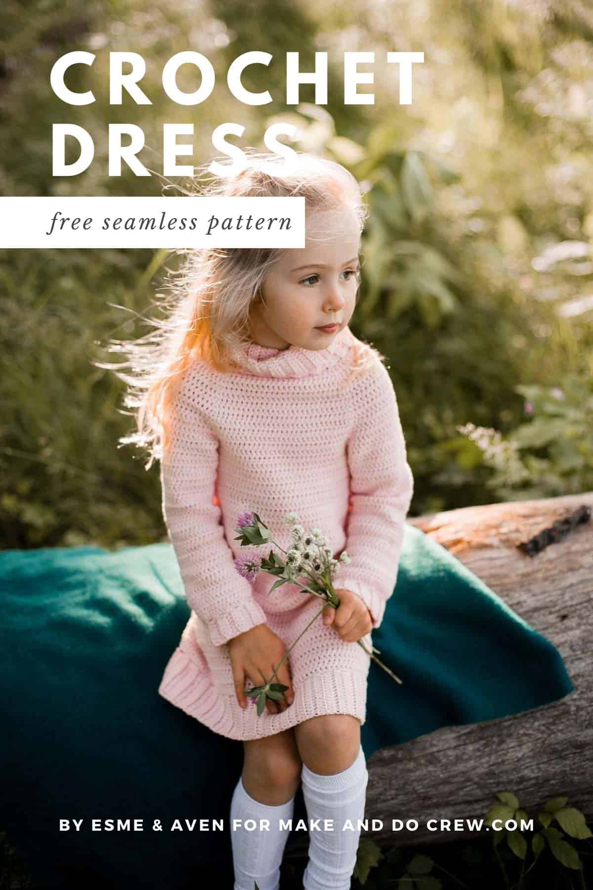 Modern Kids Crochet Sweater Dress » Make & Do Crew